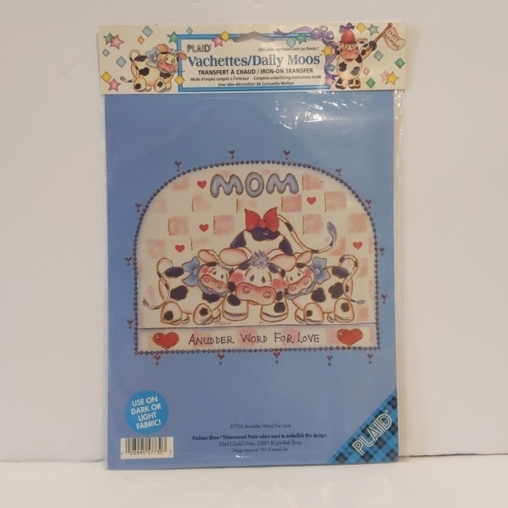 𝅺2/$20 Plaid iron on transfer cows